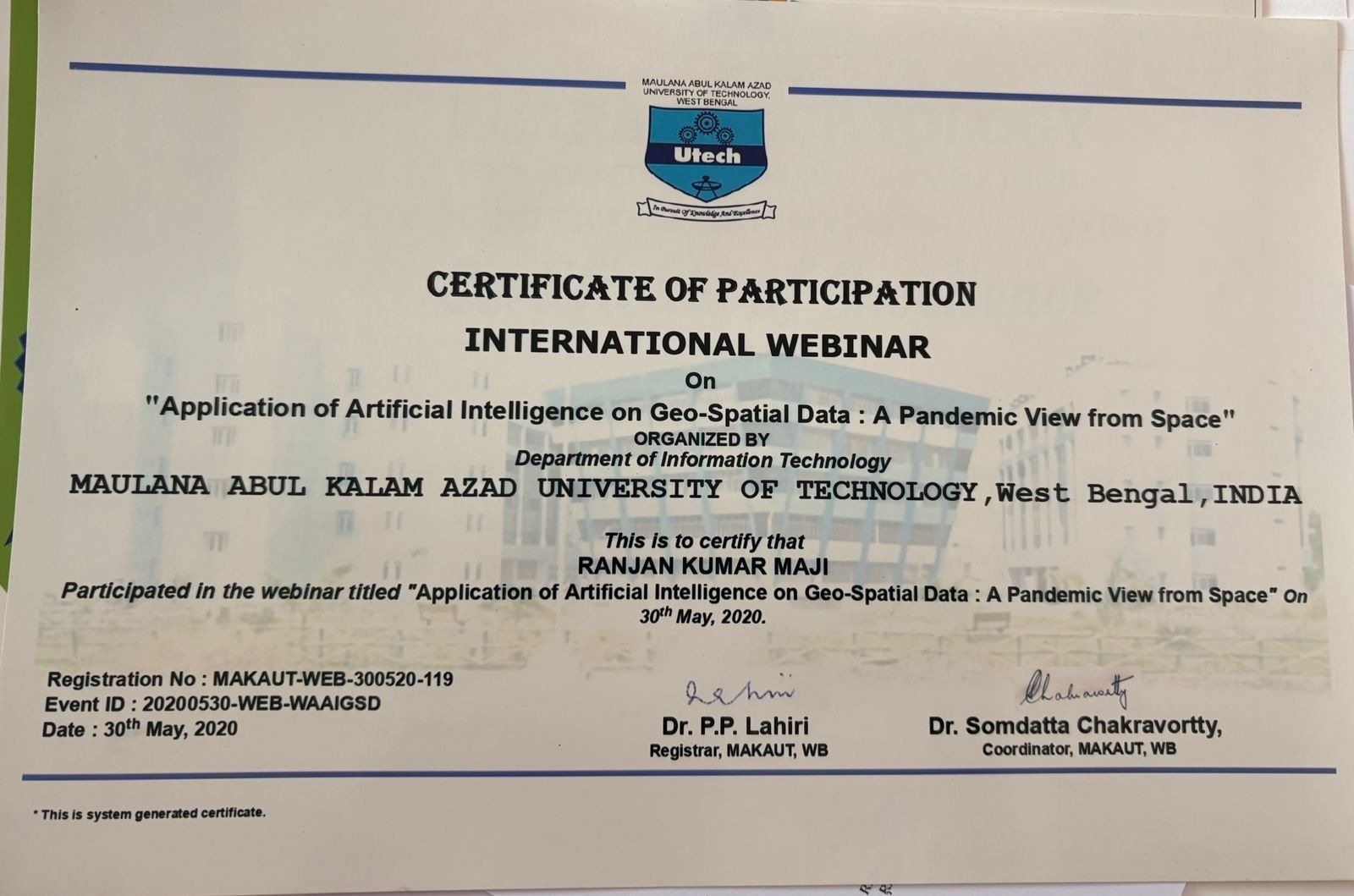 Application Of AI On Geo Spatial Data